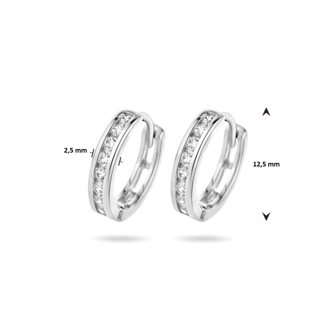 Oorsieraad Wit,zilver