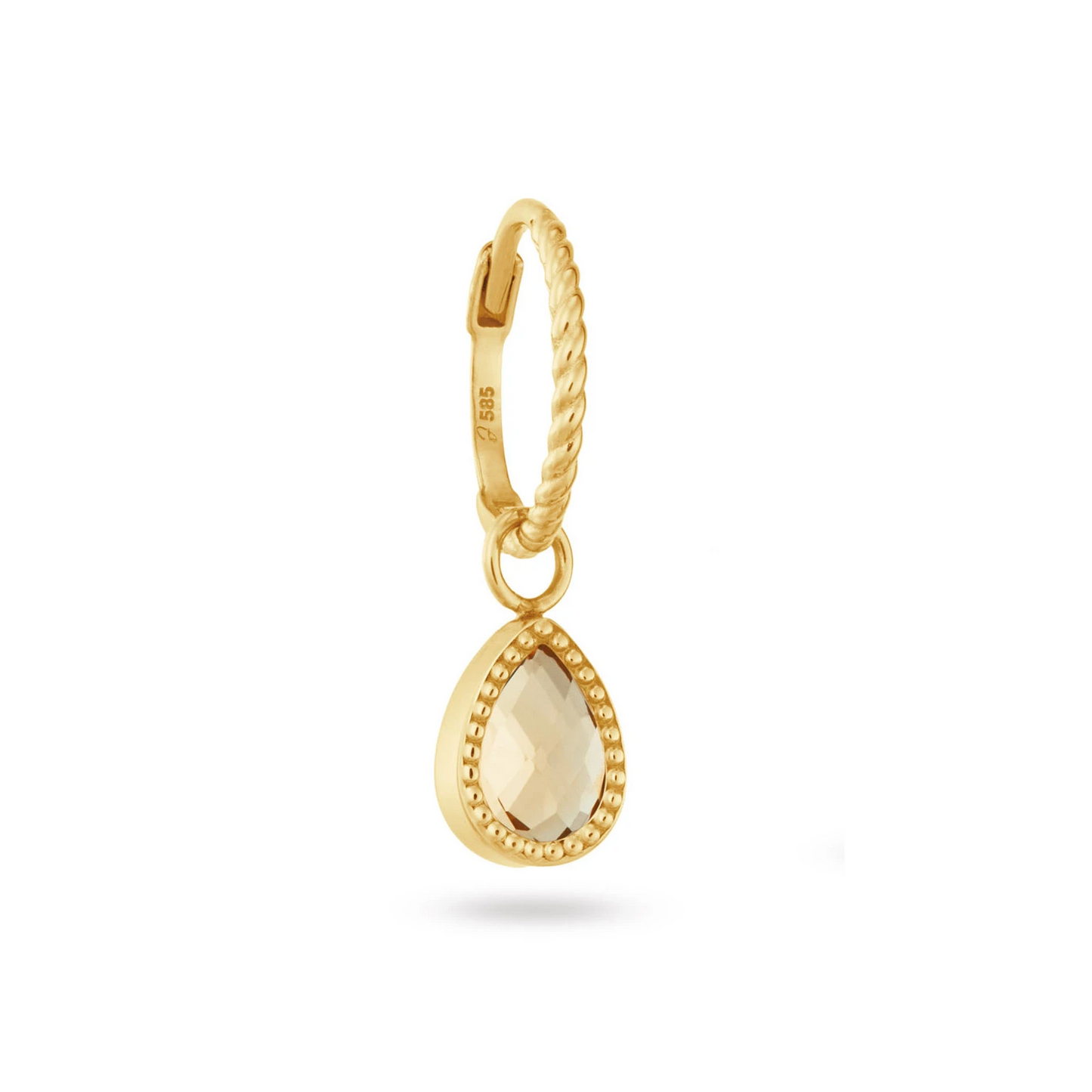 Jackie Amstel Citrin Single Hoop