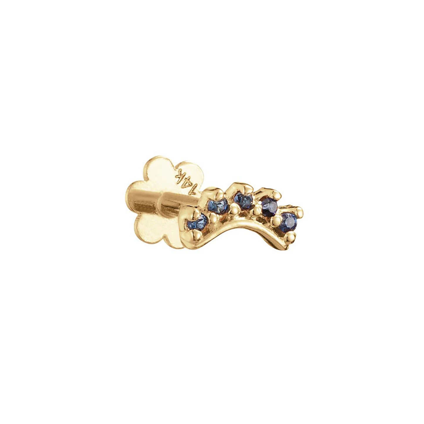 Jackie Curve Sapphire Piercing 585