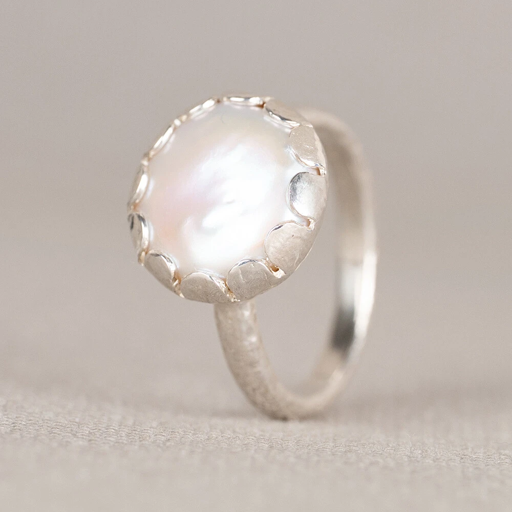 Ring zilver Power Pearl
