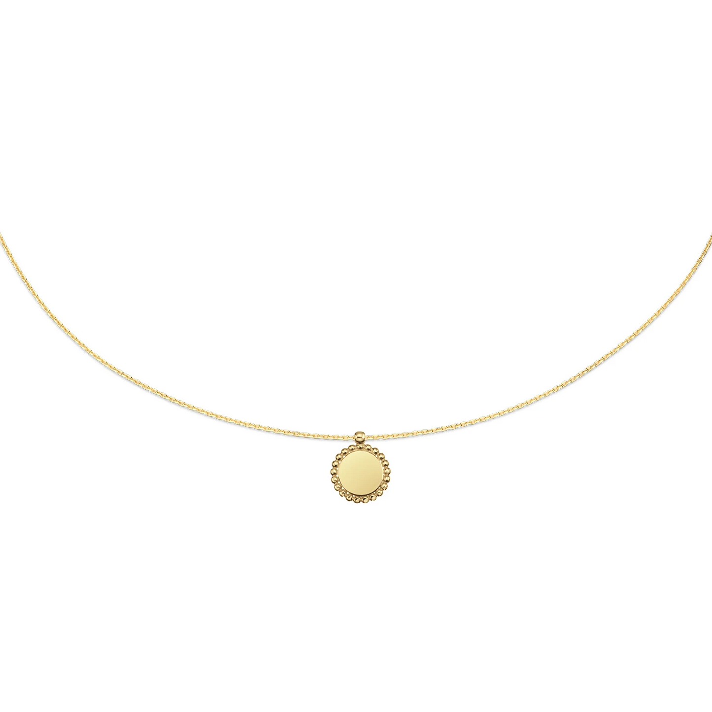 Sunflower Engraving Necklace