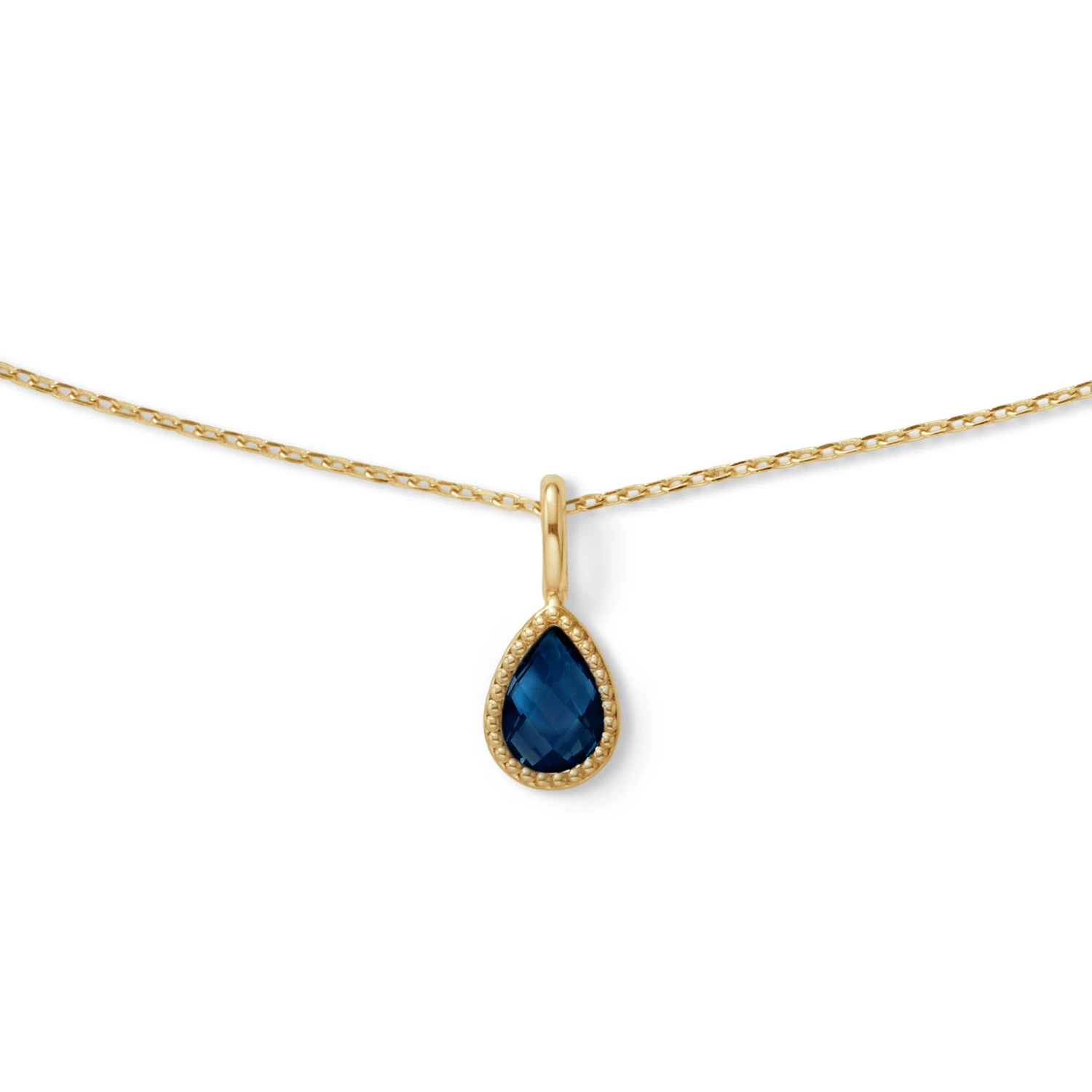 Amstel Pendant London Blue Topaz 585