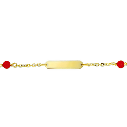 Armband Geel,rood