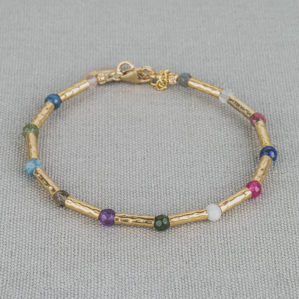 Armband Goldfilled + Regenboog