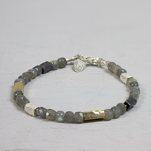 Armband zilver labradoriet