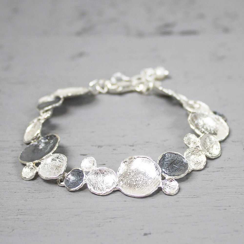 Armband zilver oxy + wit