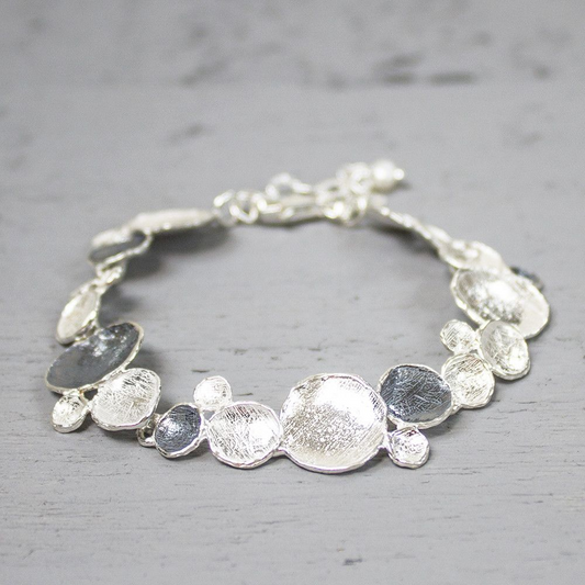 Armband zilver oxy + wit