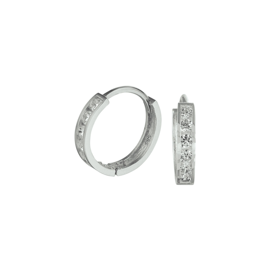 Oorsieraad Wit,zilver