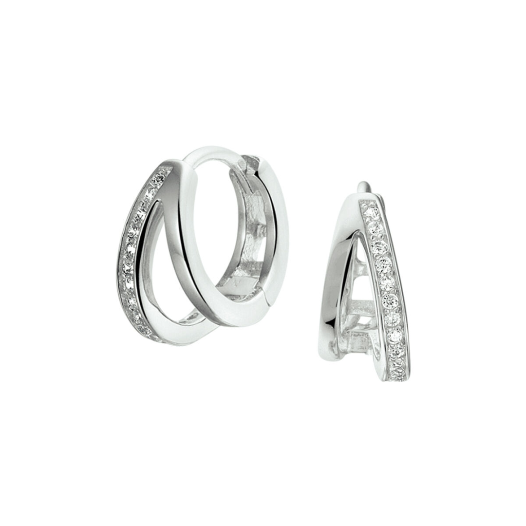 Oorsieraad Wit,zilver