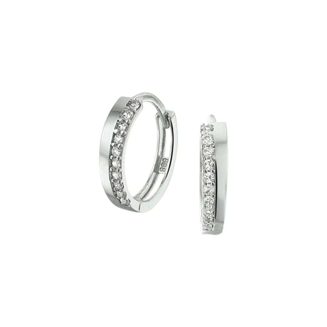 Oorsieraad Wit,zilver