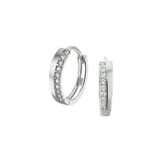 Oorsieraad Wit,zilver