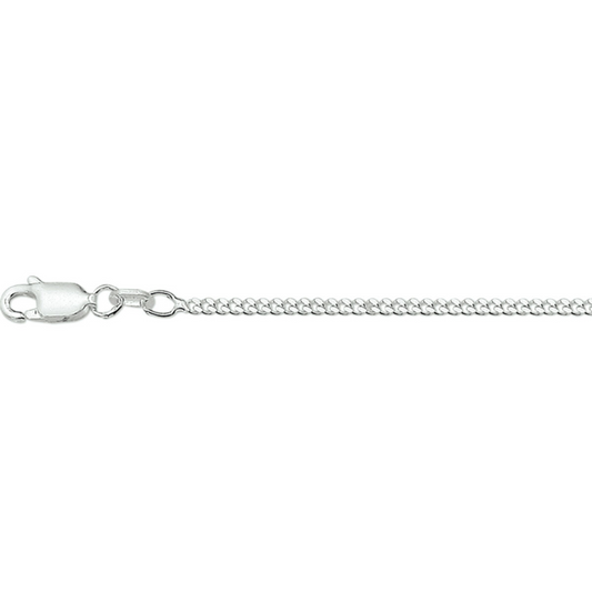 Basis | collier gourmet 2,1 mm 50 cm zilver gerhodineerd