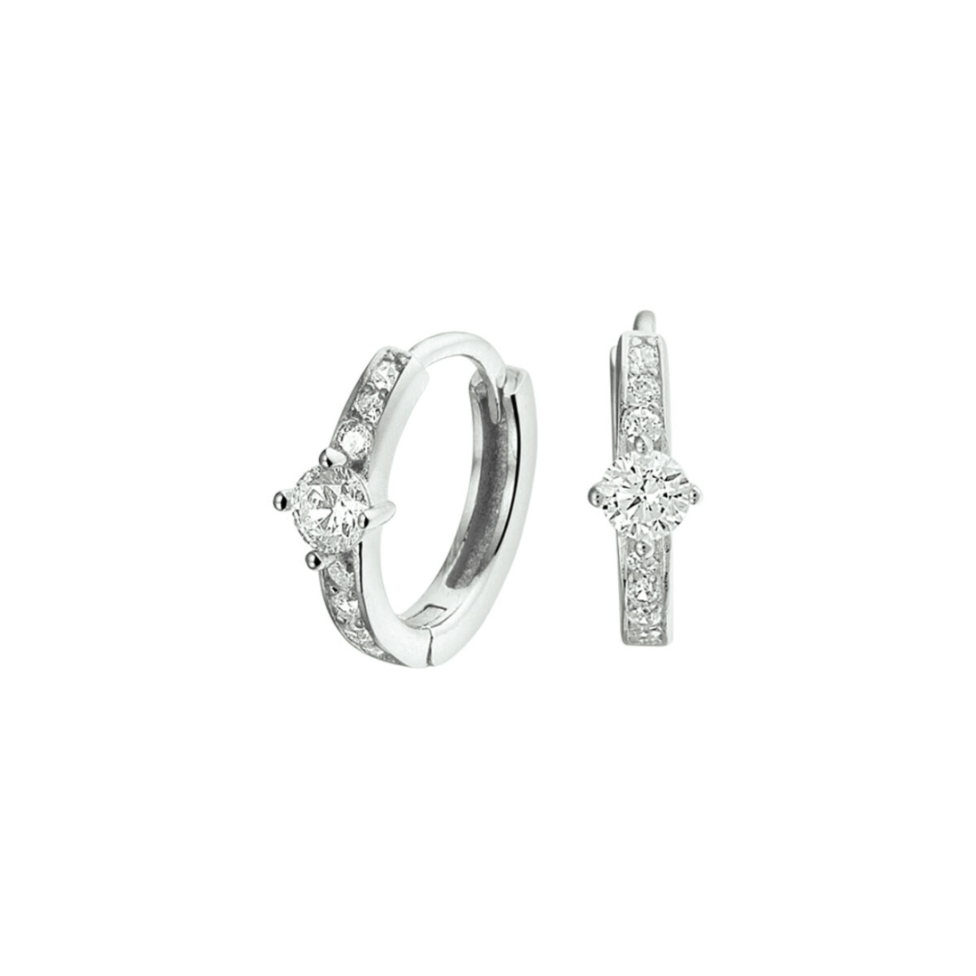 Oorsieraad Wit,zilver