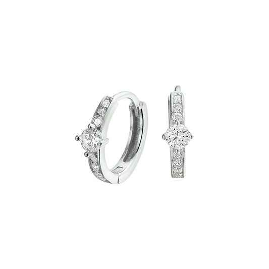 Oorsieraad Wit,zilver
