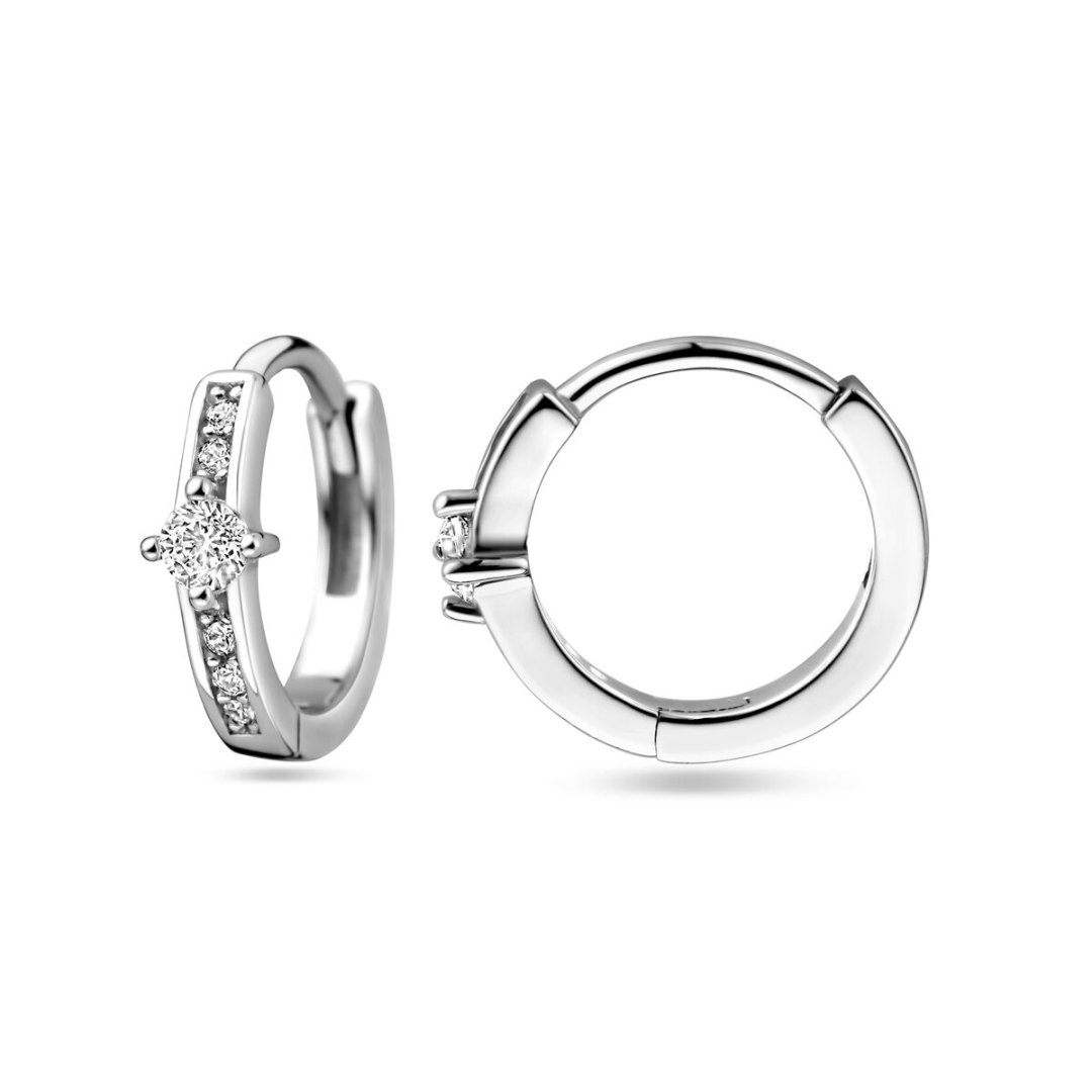 Oorsieraad Wit,zilver