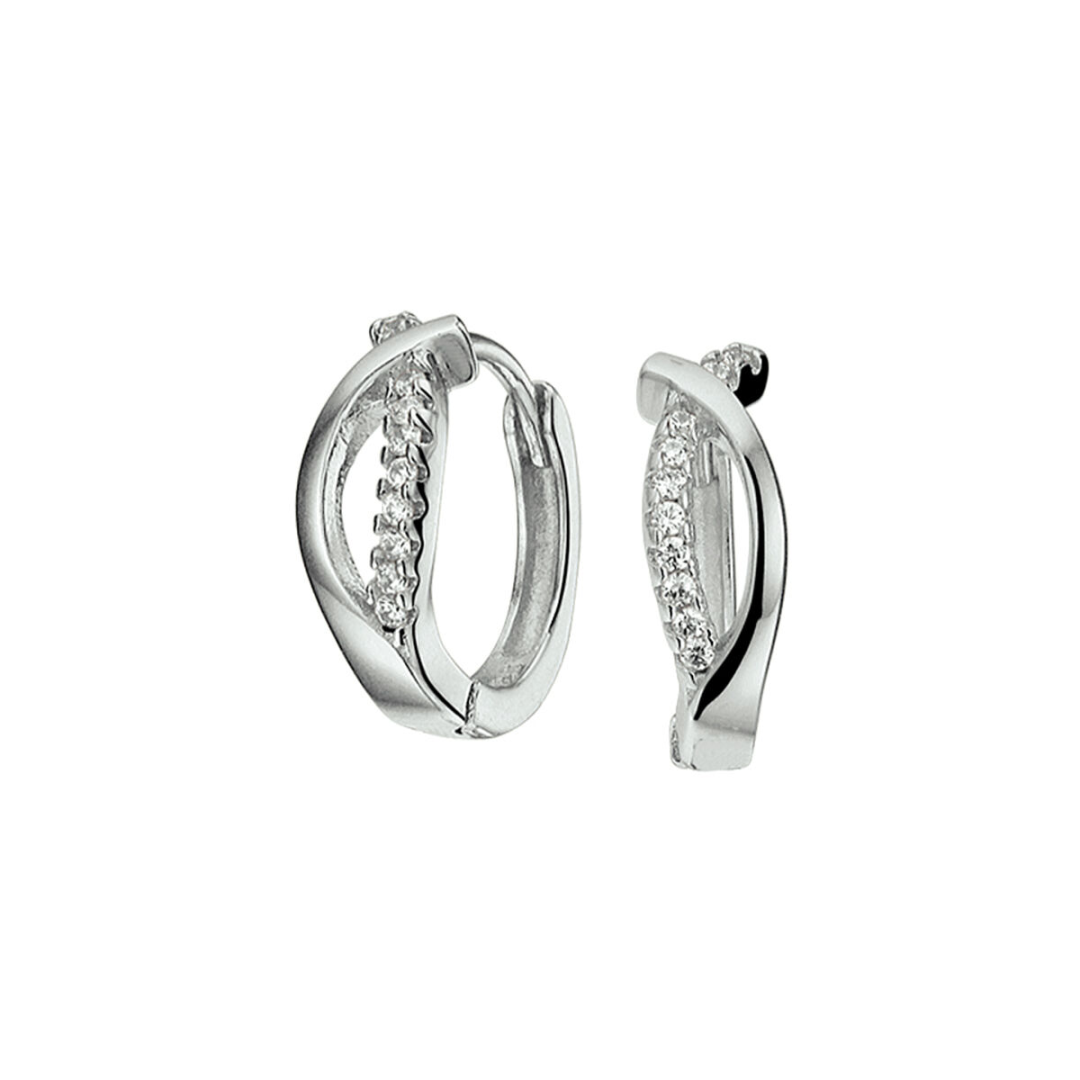 Oorsieraad Wit,zilver