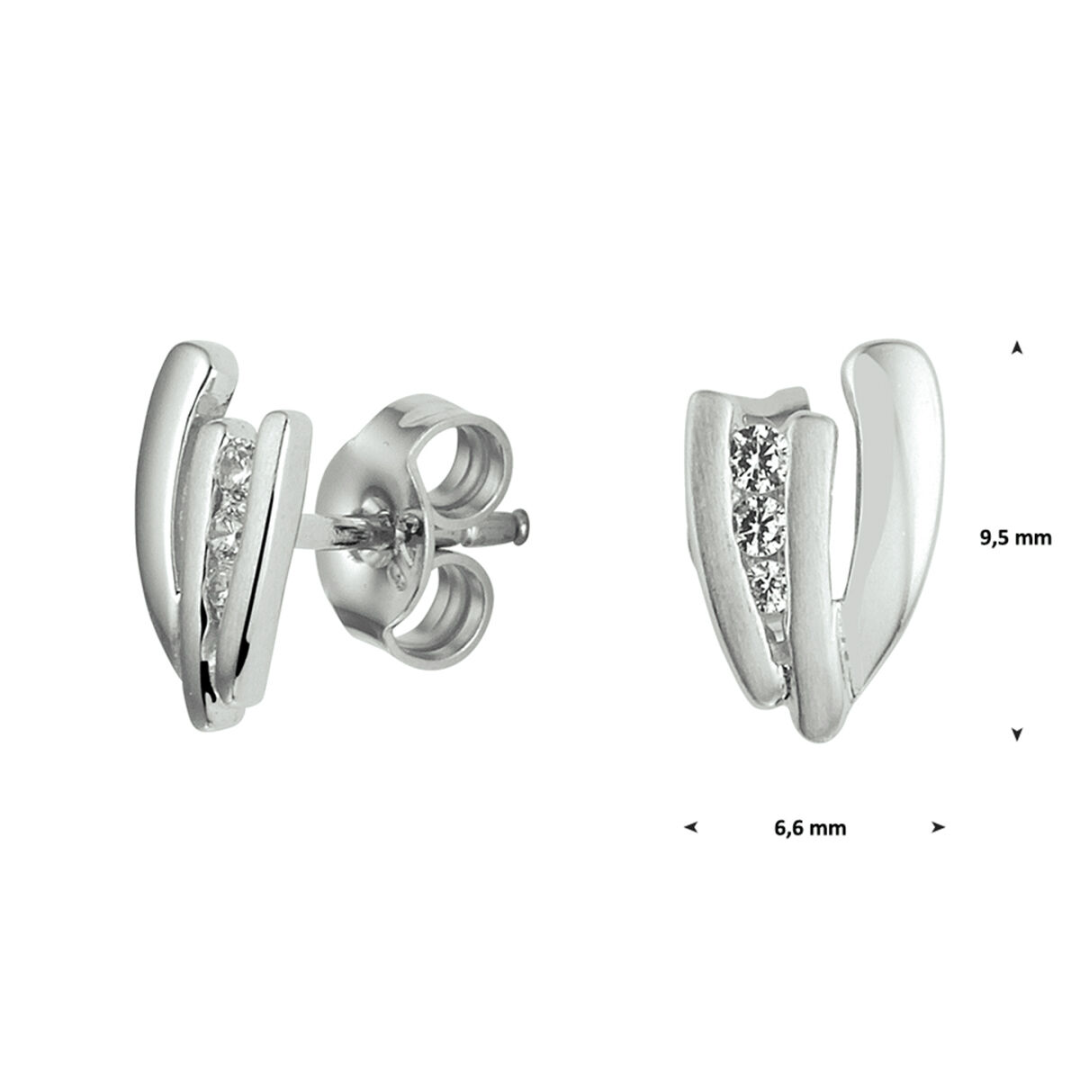 Oorsieraad Wit,zilver