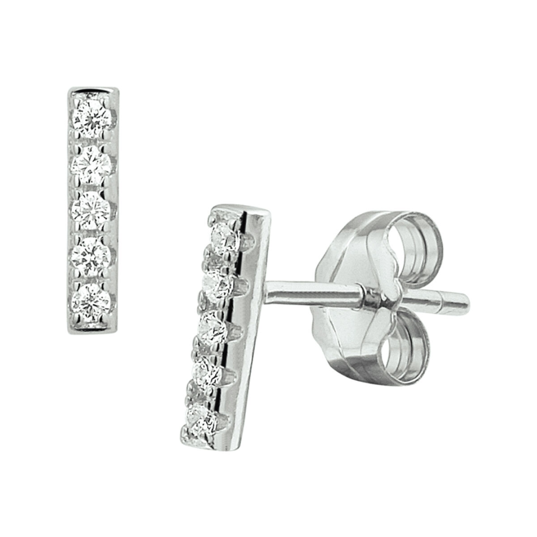 Oorsieraad Wit,zilver