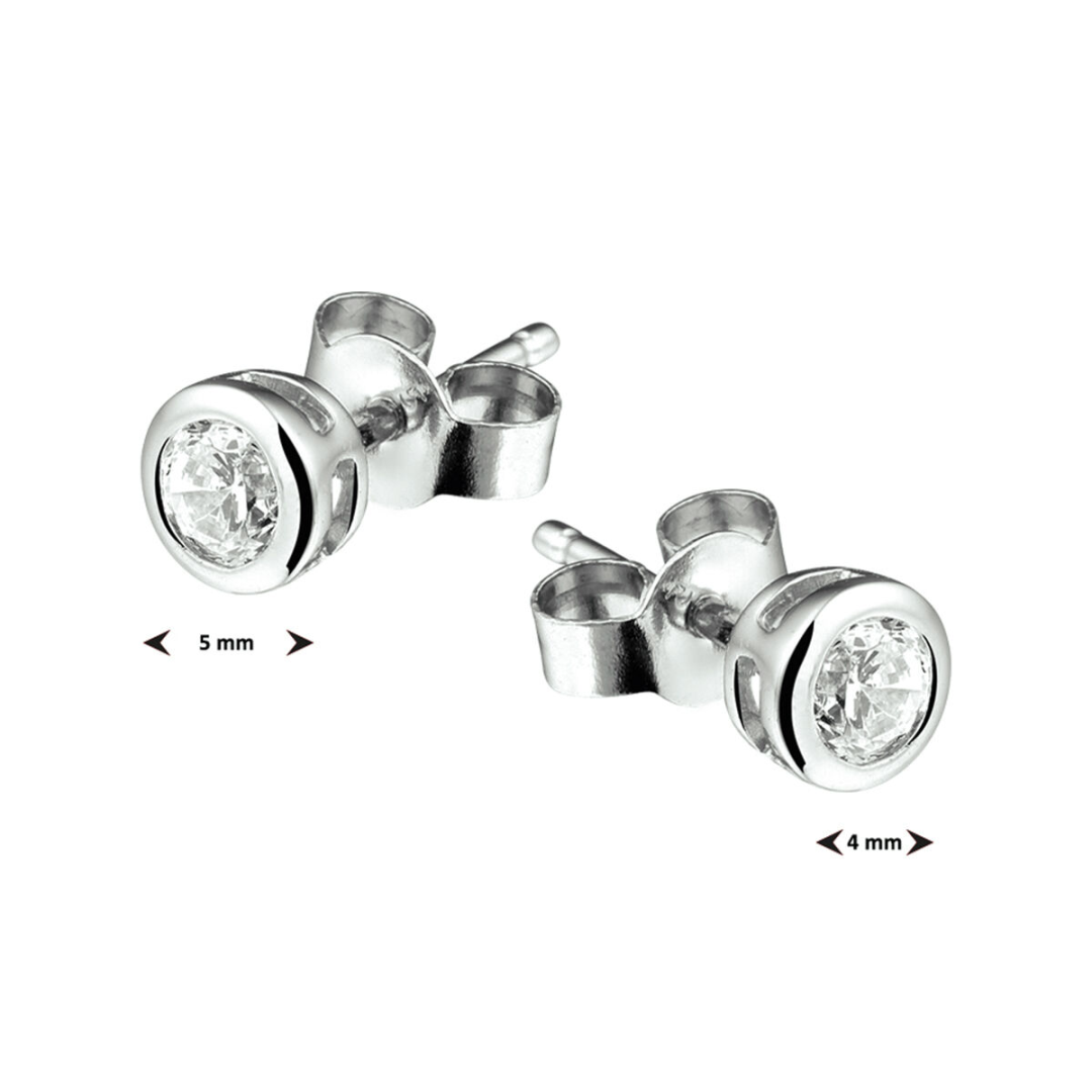 Oorsieraad Wit,zilver