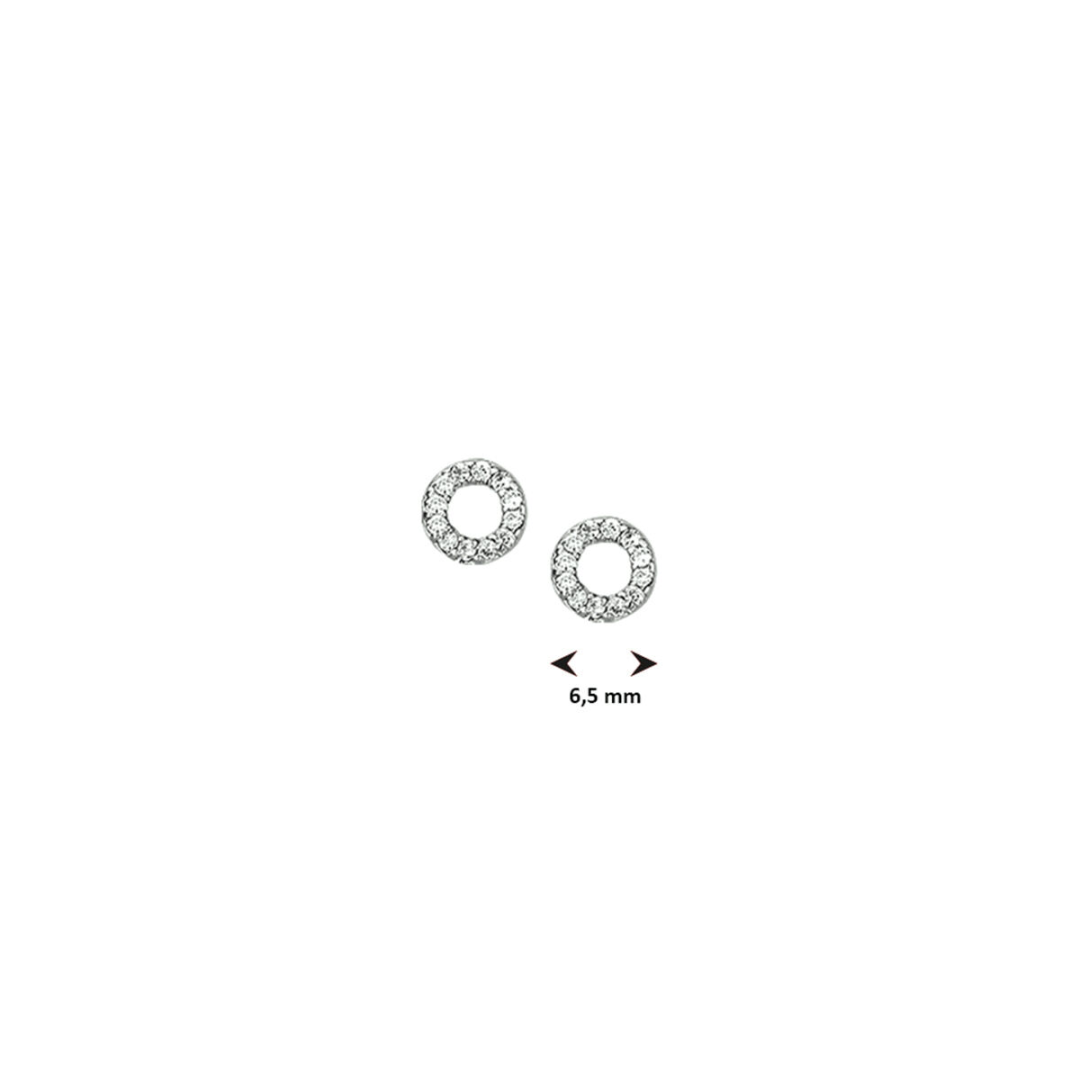 Oorsieraad Wit,zilver