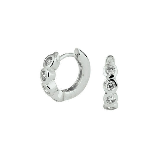 Oorsieraad Wit,zilver
