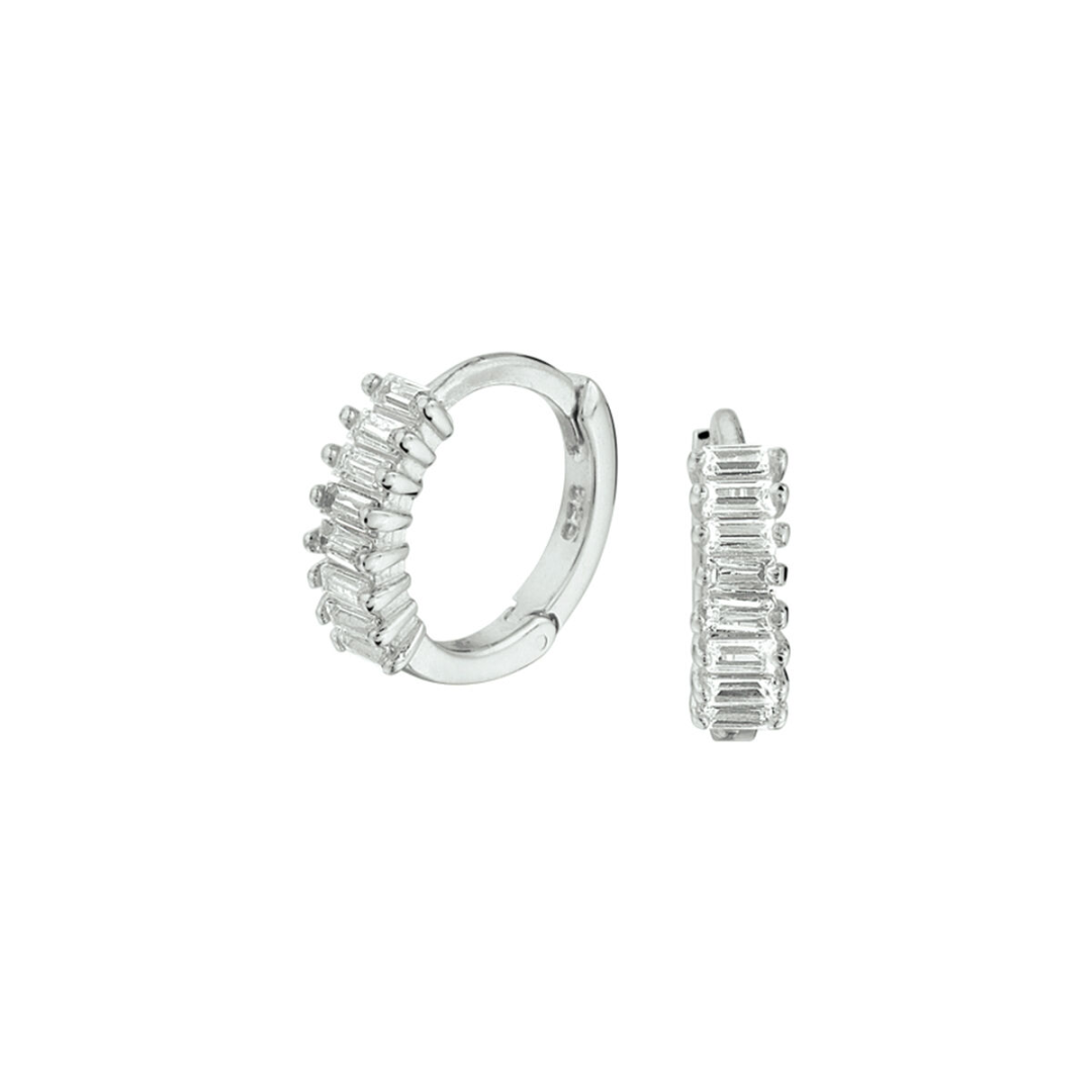 Oorsieraad Wit,zilver