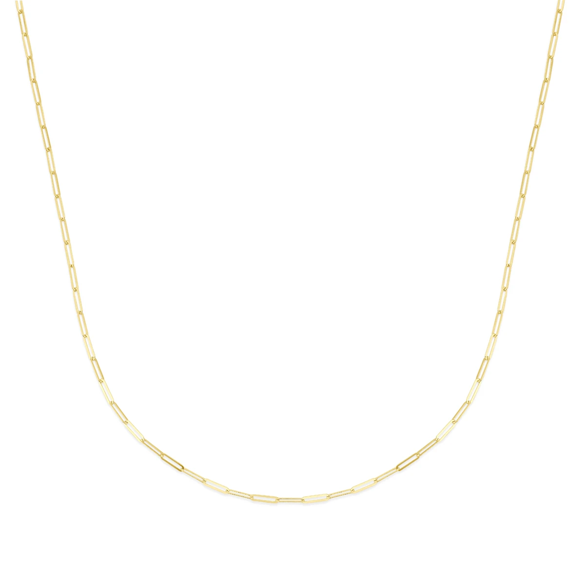 collier paperclip 1,8 mm 45 cm 14K geelgoud