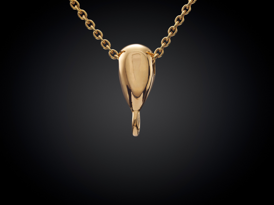 Danser | 18 karaat geelgouden hanger voor verwisselbare edelstenen | basis element 2.0