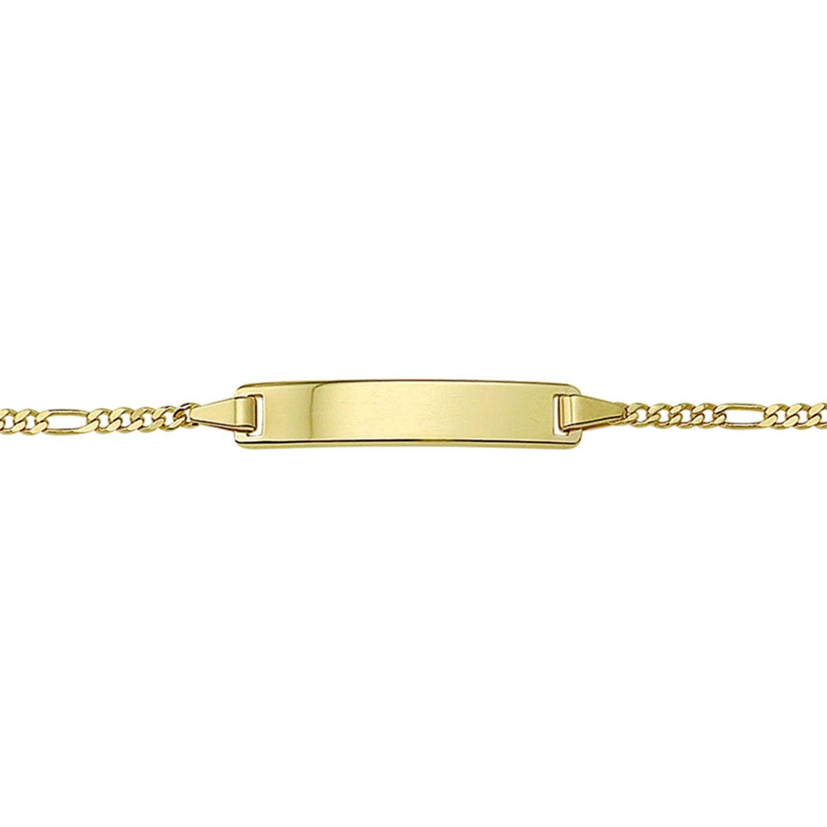 graveerarmband figaro 5,0 mm 14K geelgoud