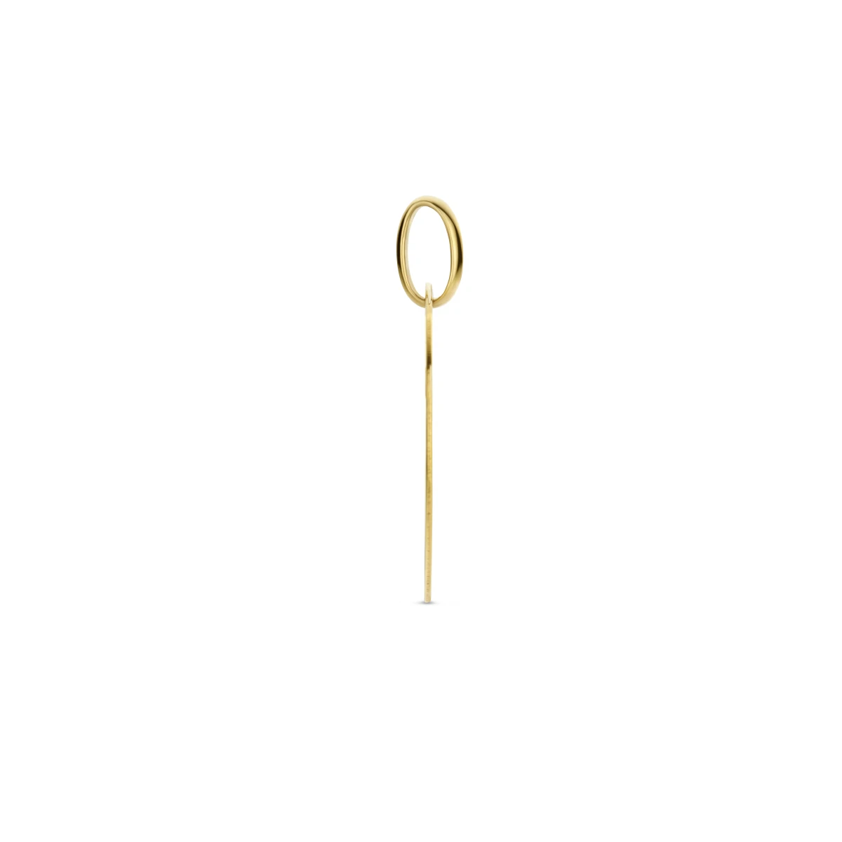 graveerhanger rond 14K geelgoud