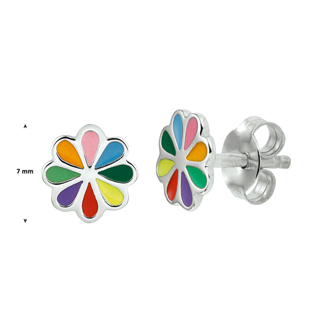 Oorsieraad Geel,groen,lichtblauw,oranje,paars,rood,roze,zilver