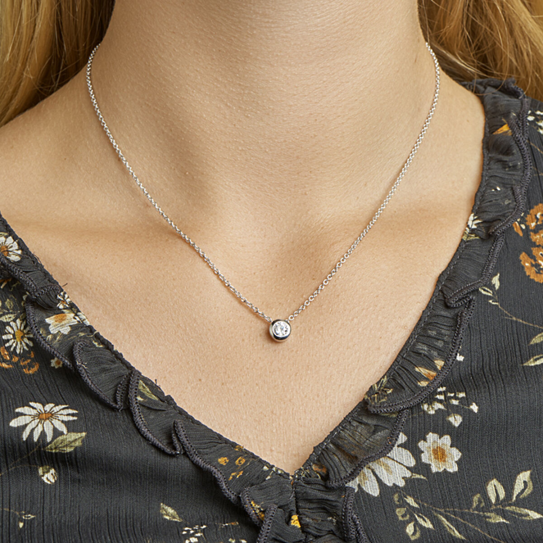 Collier Wit,zilver