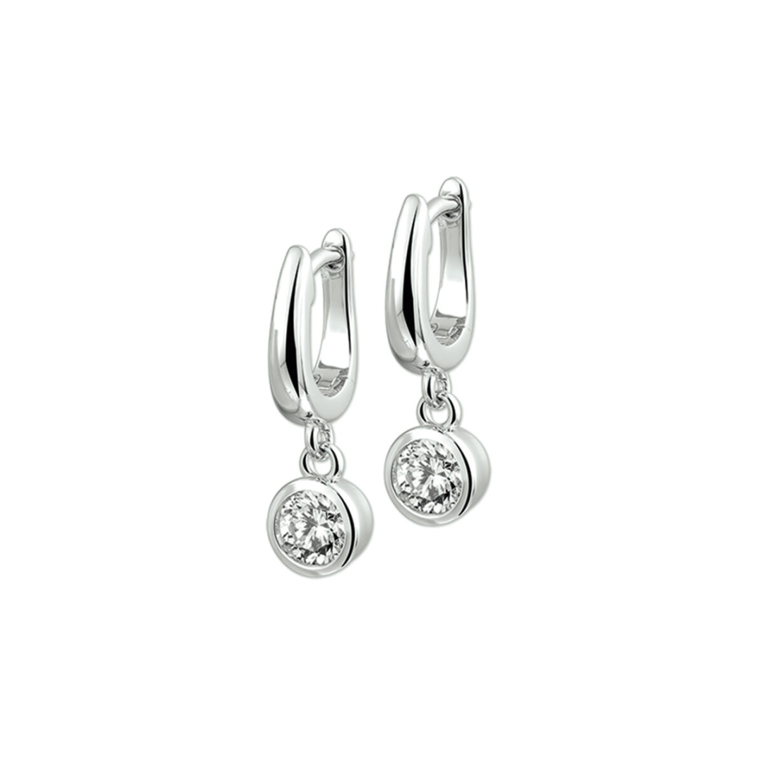 Oorsieraad Wit,zilver