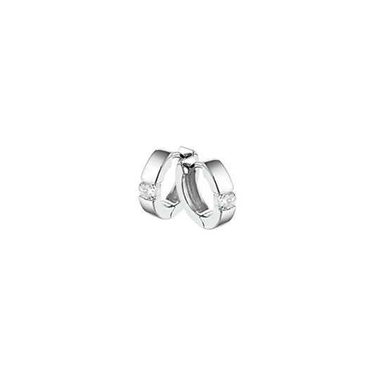 Oorsieraad Wit,zilver