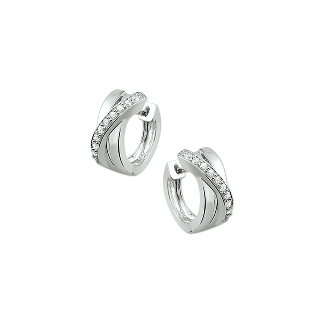Oorsieraad Wit,zilver
