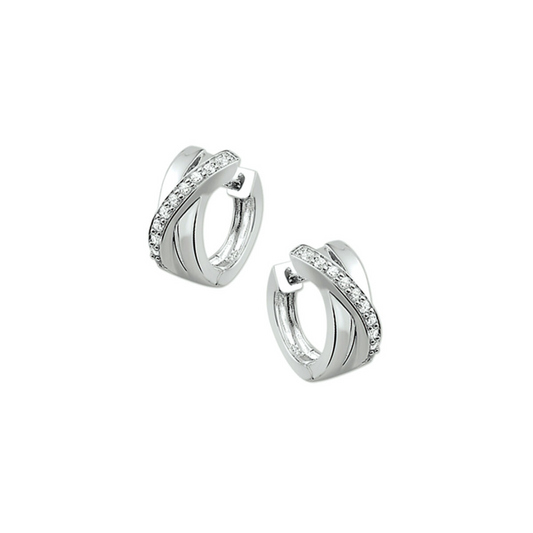 Oorsieraad Wit,zilver
