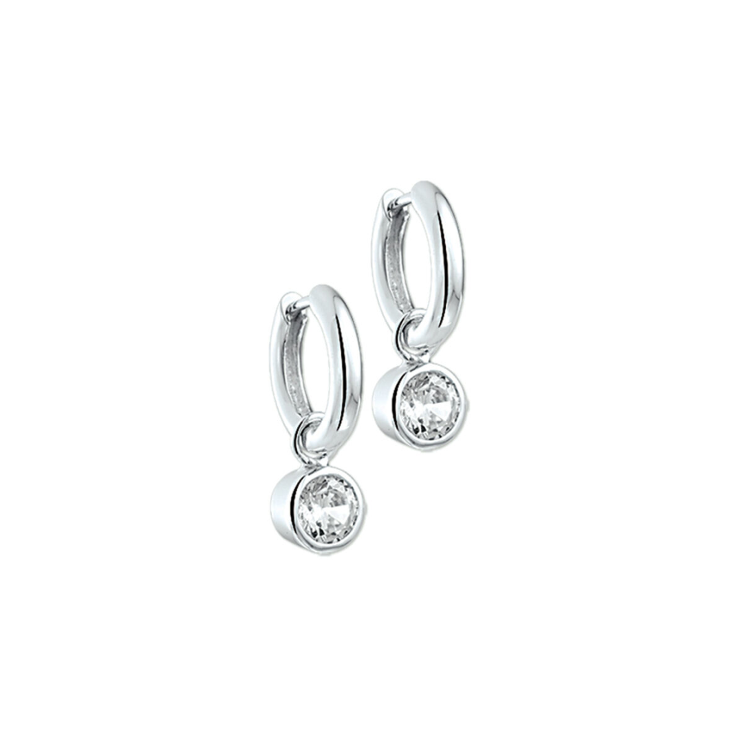 Oorsieraad Wit,zilver
