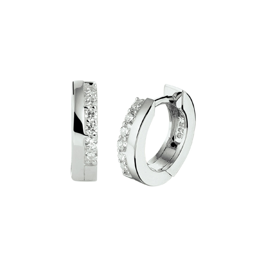 Oorsieraad Wit,zilver