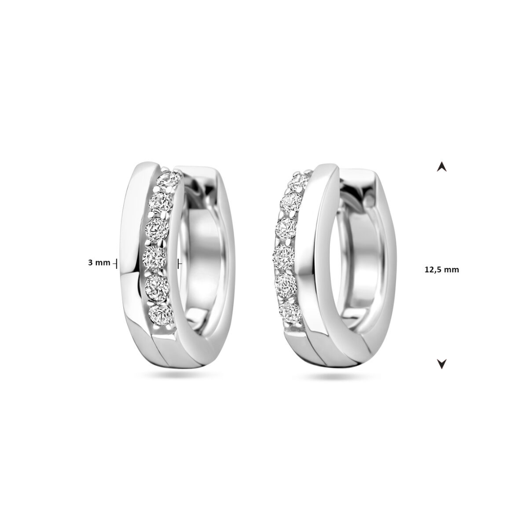 Oorsieraad Wit,zilver