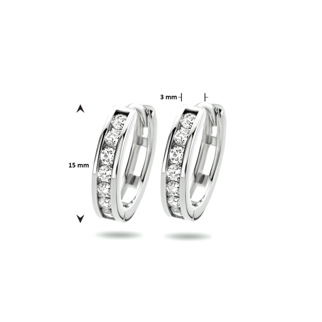 Oorsieraad Wit,zilver