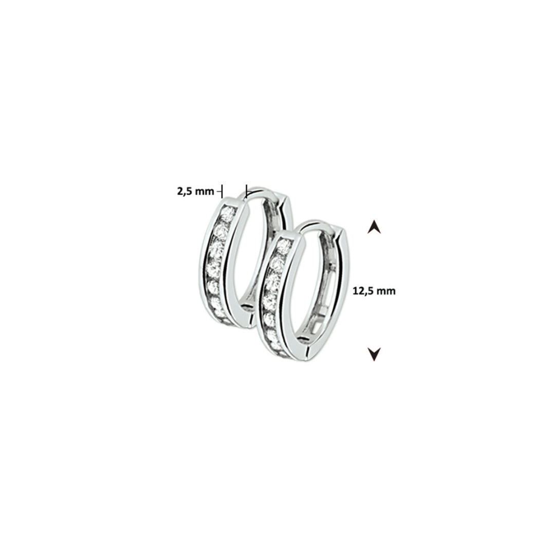 Oorsieraad Wit,zilver