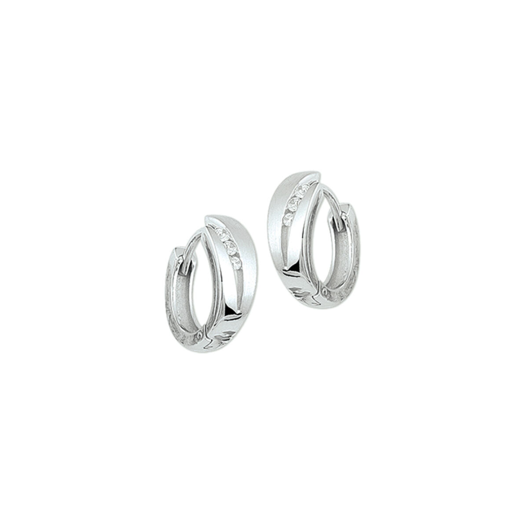 Oorsieraad Wit,zilver