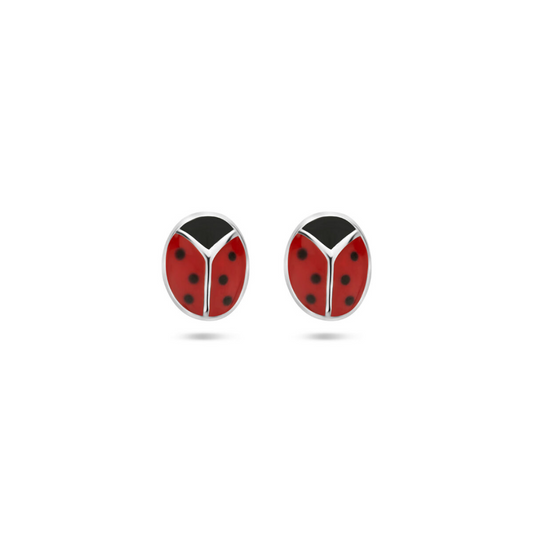 Oorsieraad Rood,zilver,zwart