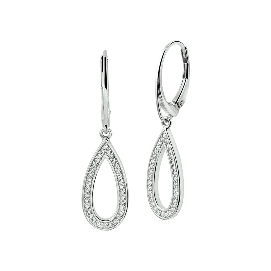 Oorsieraad Wit,zilver
