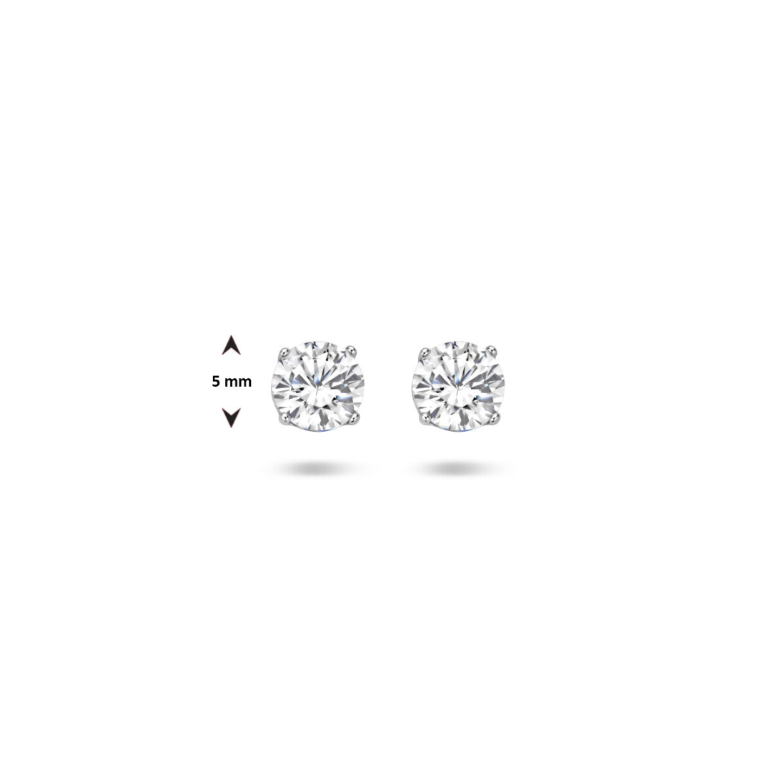 Oorsieraad Wit,zilver