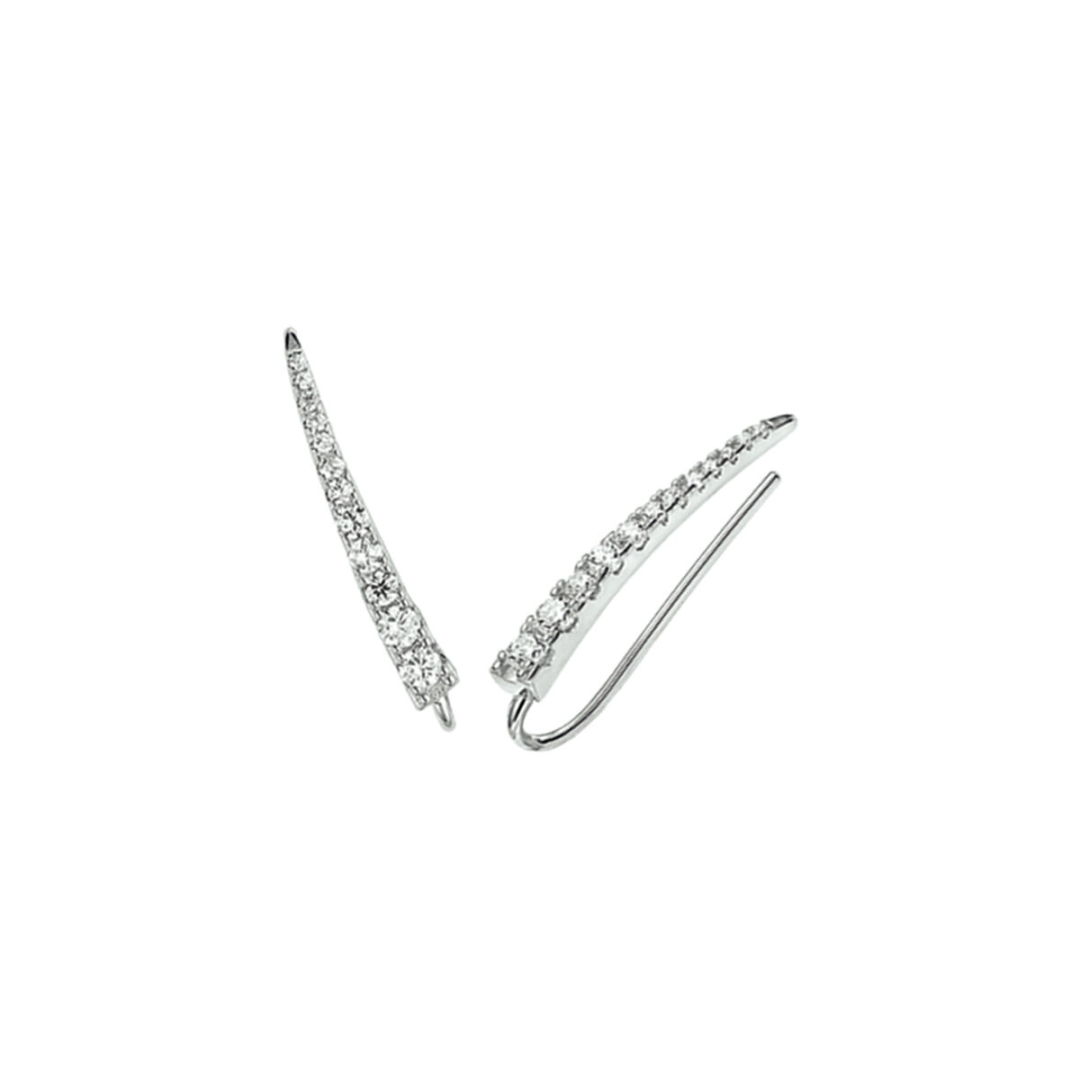 Oorsieraad Wit,zilver