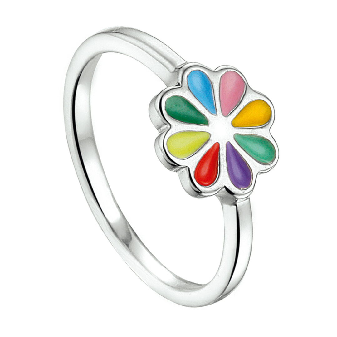 Ring Geel,groen,lichtblauw,oranje,paars,rood,roze,zilver
