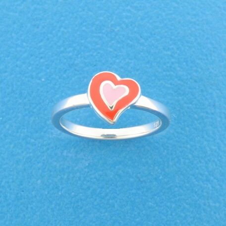 Ring Rood,roze,zilver