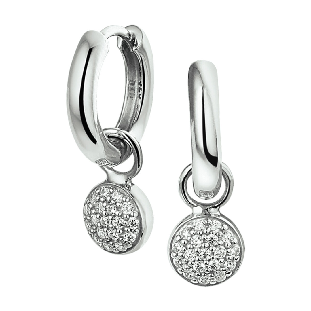 Oorsieraad Wit,zilver