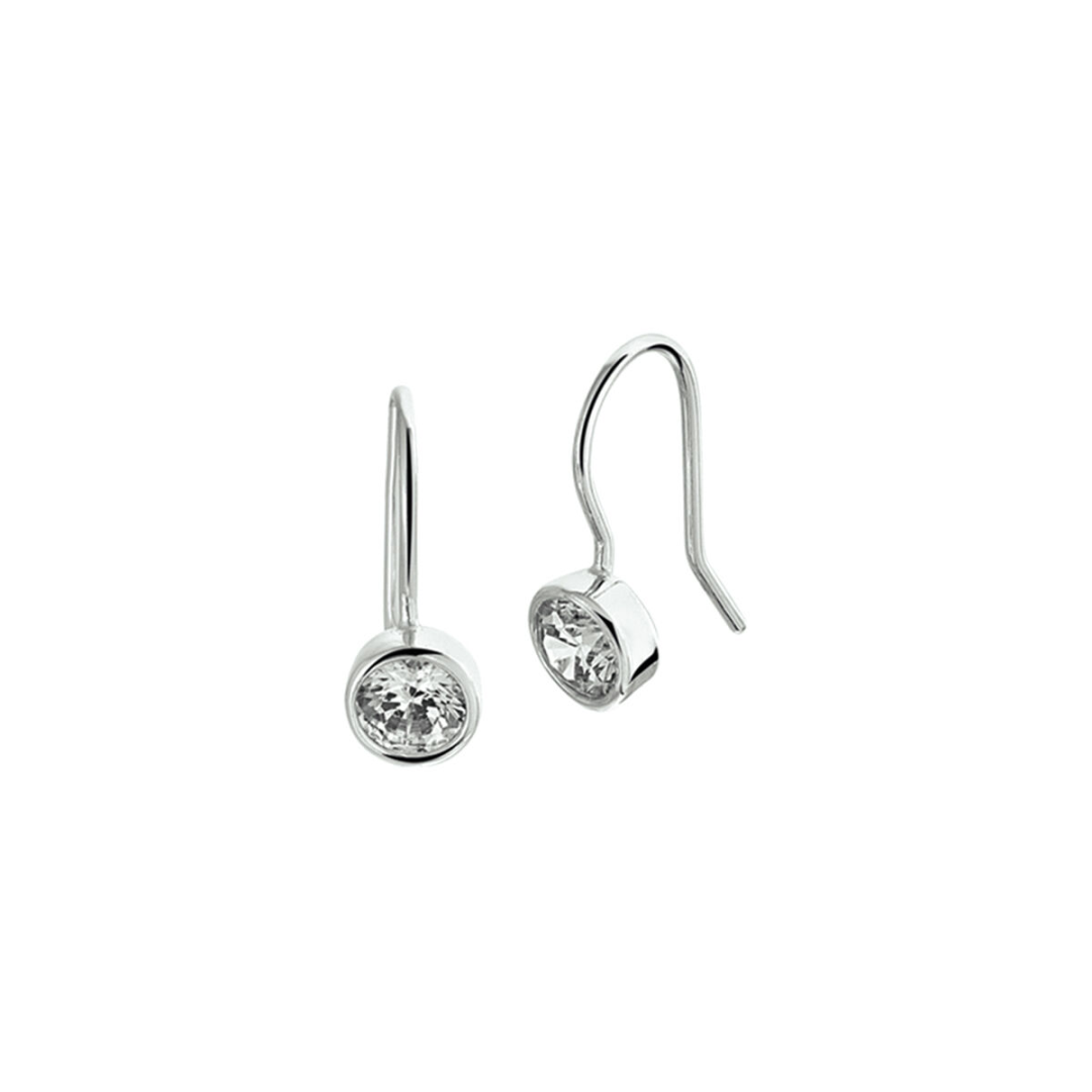 Oorsieraad Wit,zilver